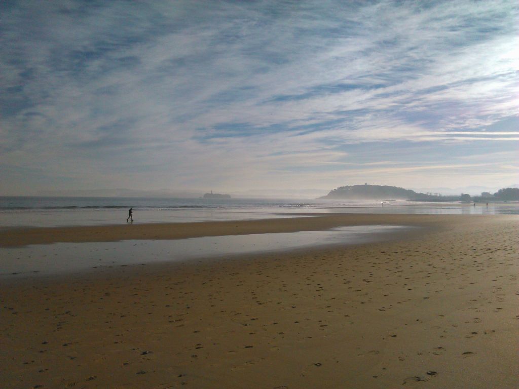 corriendo por el Sardinero